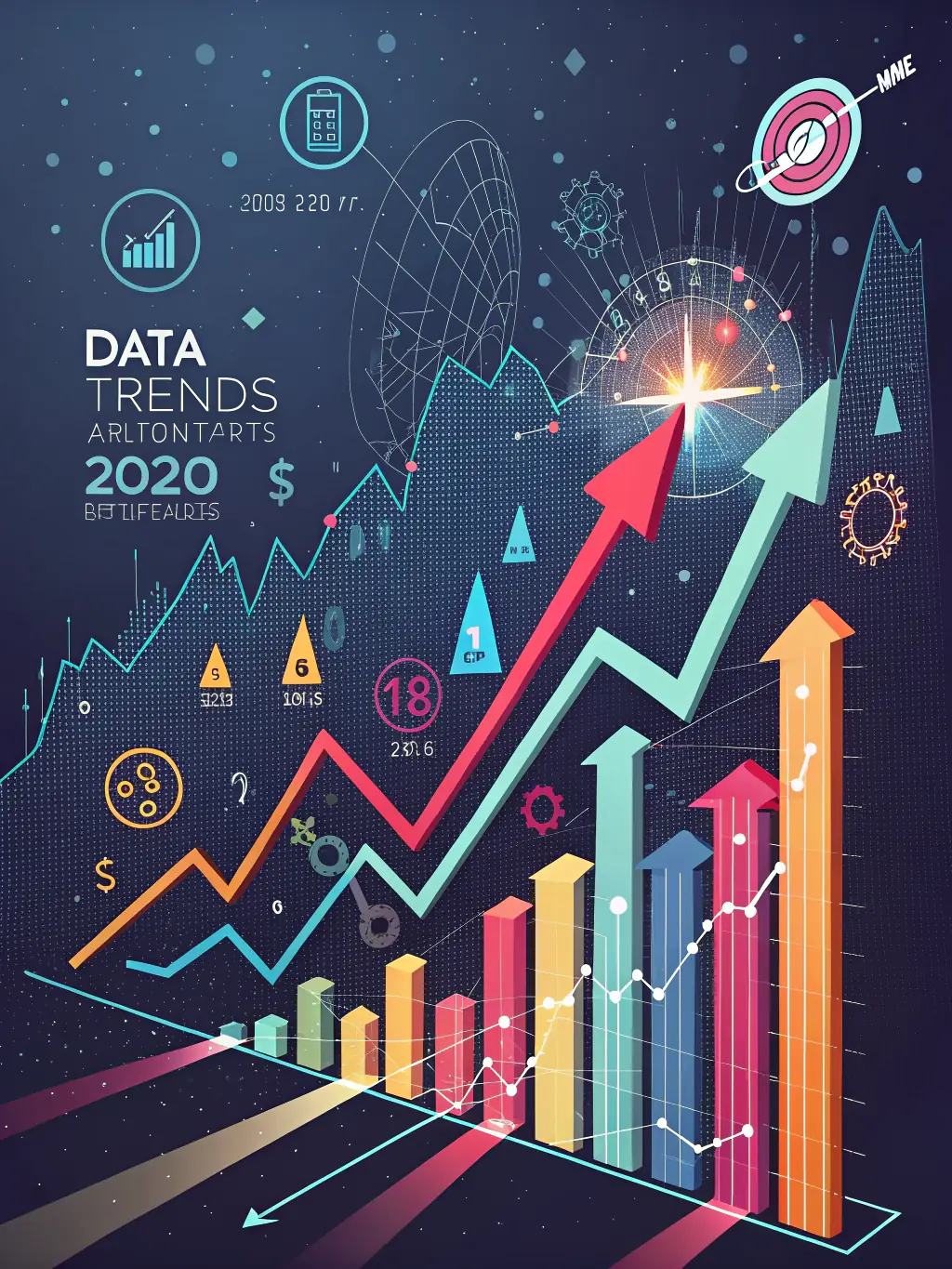 A graph showing predictive analytics trends over time, illustrating the ability to forecast future behaviors.